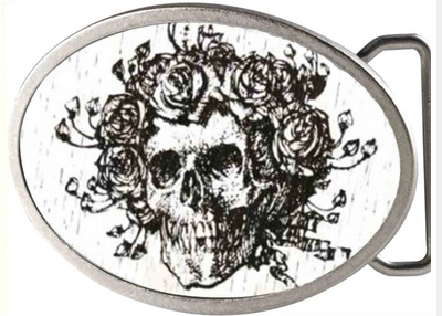 Grateful Dead Bertha Oval Belt Buckle - HalfMoonMusic