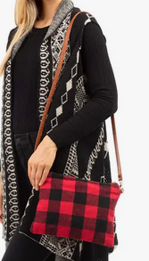 Crossbody Tassel Zipper Clutch Bag - HalfMoonMusic