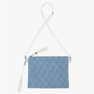 Crossbody Tassel Zipper Clutch Bag - HalfMoonMusic