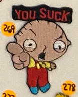 Stewie You Suck Patch - HalfMoonMusic