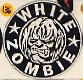 White Zombie Circle Patch - HalfMoonMusic