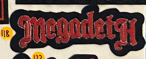Megadeth Red Patch - HalfMoonMusic