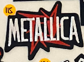 Metallica Jagged Red Patch - HalfMoonMusic