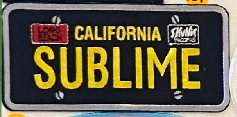 Sublime License Plate Patch - HalfMoonMusic