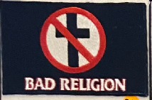 Bad Religion Cross Patch - HalfMoonMusic