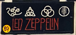 Led Zeppelin 4 Symbols Long Patch - HalfMoonMusic