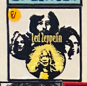 Led Zeppelin Black & Gold Band Photo Patch - HalfMoonMusic