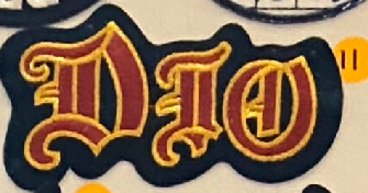 Dio Letter Patch - HalfMoonMusic