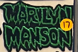 Marilyn Manson Letter Patch - HalfMoonMusic