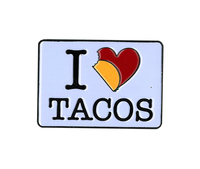 I Love Tacos Enamel Pin - HalfMoonMusic