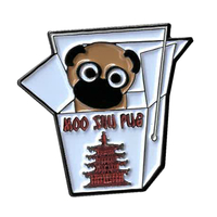 Moo Shu Pug Enamel Pin - HalfMoonMusic