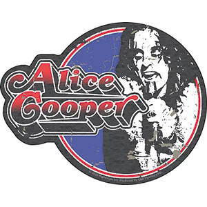 Alice Cooper Vintage Circle Sticker - HalfMoonMusic