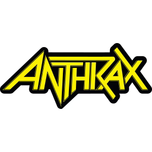 Anthrax Yellow Logo Sticker - HalfMoonMusic