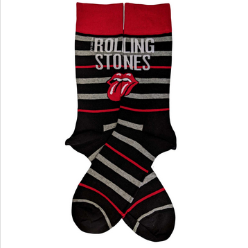 Rolling Stones Striped Tongue Unisex Ankle Socks - HalfMoonMusic