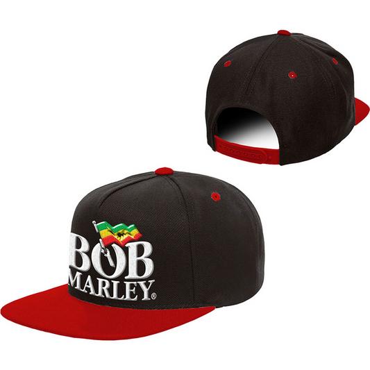 Bob Marley Rasta Flag Snapback Hat - HalfMoonMusic