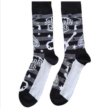 Johnny Cash Guitars 'N' Guns Unisex Ankle Socks - HalfMoonMusic
