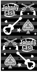 Johnny Cash Guitars 'N' Guns Unisex Ankle Socks - HalfMoonMusic