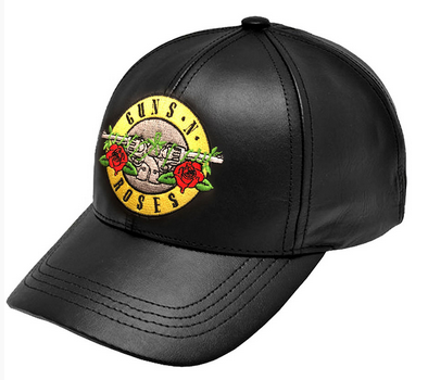 Guns N' Roses Faux Leather Baseball Cap - HalfMoonMusic