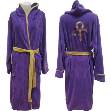 Prince Fleece Unisex Classic Logo Embroidered Bath Robe - HalfMoonMusic