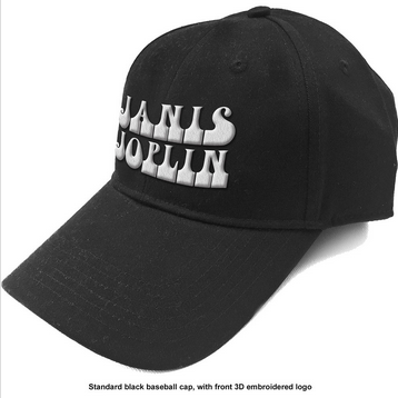 Janis Joplin Classic Text Logo Baseball Cap - HalfMoonMusic