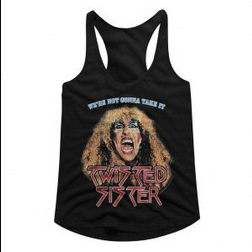 Women's Twisted Sister Not Gonna Take It Racerback Tank Top - HalfMoonMusic