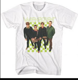 Men's Weezer 2001 Lineup T-Shirt - HalfMoonMusic