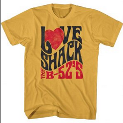 Men's The B-52's Love Shack Heart T-Shirt - HalfMoonMusic