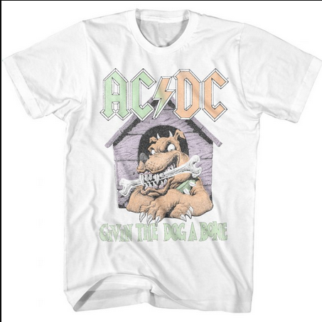 Men's AC/DC "Givin' The Dog A Bone" T-Shirt - HalfMoonMusic