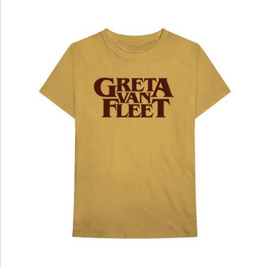 Men's Greta Van Fleet Classic Gold Logo T-Shirt - HalfMoonMusic