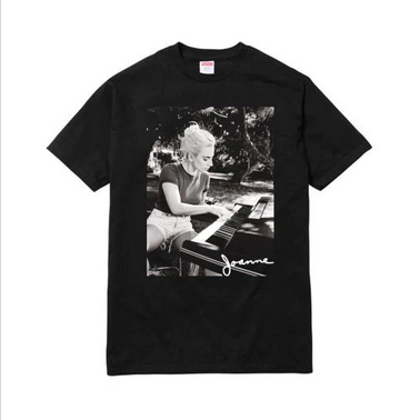 Men's Lady Gaga Joanne Black & White Photo T-Shirt - HalfMoonMusic