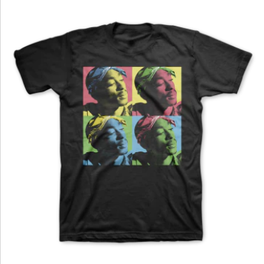 Men's Tupac Pop Art Neon T-Shirt - HalfMoonMusic
