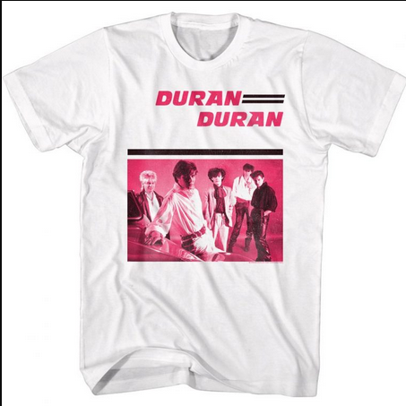 Men's Pink Duran Duran T-Shirt - HalfMoonMusic