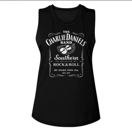 Women's Charlie Daniels Band Muscle Tank Top - HalfMoonMusic