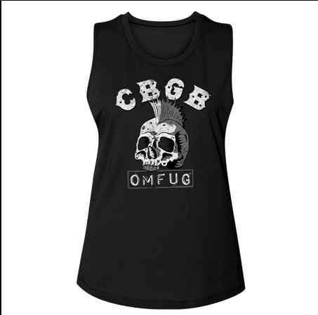 Women's CBGB Dead Mohawk Muscle Tank Top - HalfMoonMusic