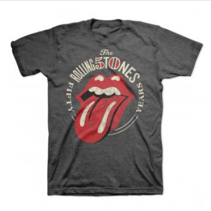 Men's 50 Year Rolling Stones T-Shirt - HalfMoonMusic