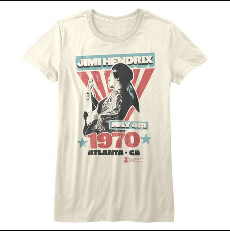 Women's Jimi Hendrix Atlanta Vintage T-Shirt - HalfMoonMusic