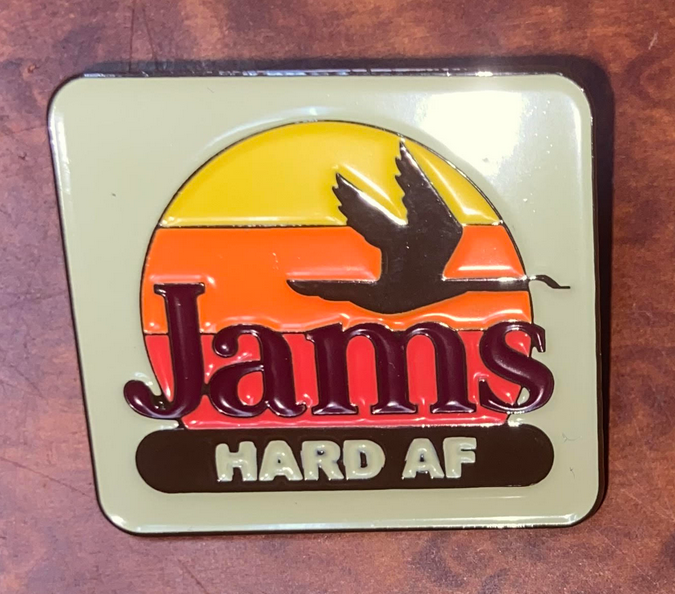 Jams Hard AF Hat Pin - HalfMoonMusic