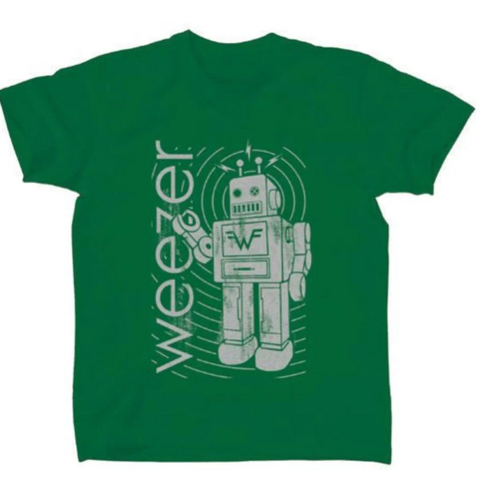 Men's Weezer Robot T-Shirt - HalfMoonMusic