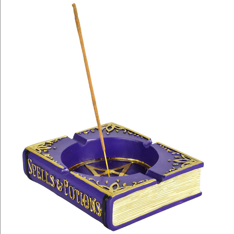 Pentagram Book Incense Burner - HalfMoonMusic