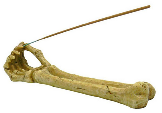 Skeleton Arm Incense Burner - HalfMoonMusic