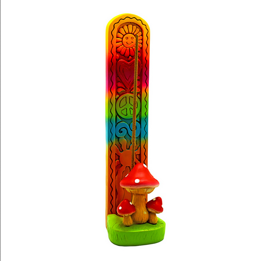 Groovy Mushroom Standing Incense Burner - HalfMoonMusic