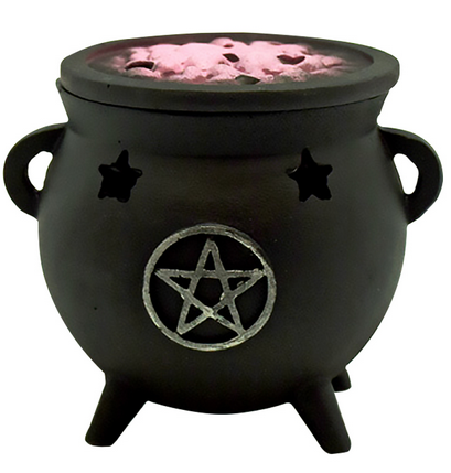 Pentagram Cauldron Incense Burner - HalfMoonMusic