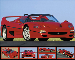 Ferrari F-50 Art Print - HalfMoonMusic