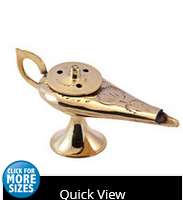 Aladdin's Magic Lamp Brass Incense Burner - HalfMoonMusic