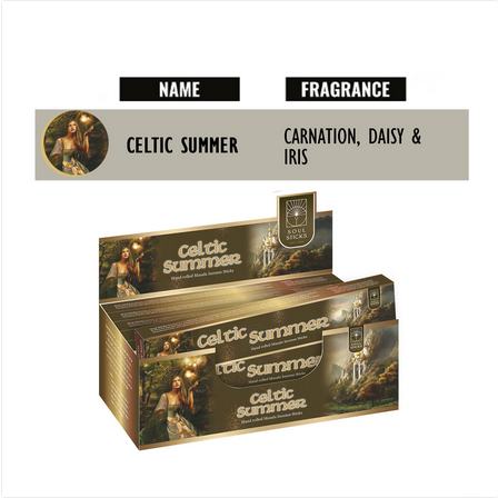 Celtic Summer Natural Incense Sticks - HalfMoonMusic