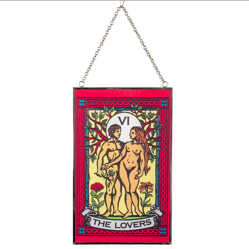 Hanging Stained Glass Suncatcher - HalfMoonMusic