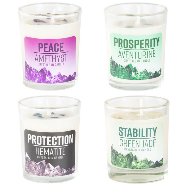 Melt Away Stone Energy Candle - HalfMoonMusic