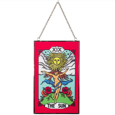 Hanging Stained Glass Suncatcher - HalfMoonMusic
