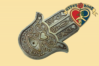 Hamsa Hand Flat Incense Burner - HalfMoonMusic