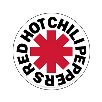 Red Hot Chili Peppers Classic Logo Sticker - HalfMoonMusic